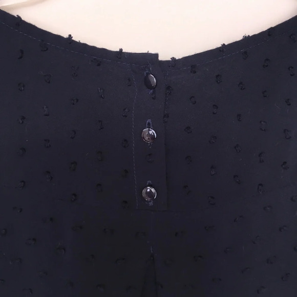 Maeve Anthropologie Blue Dot 3/4 Sleeve Top - Picture 5 of 6